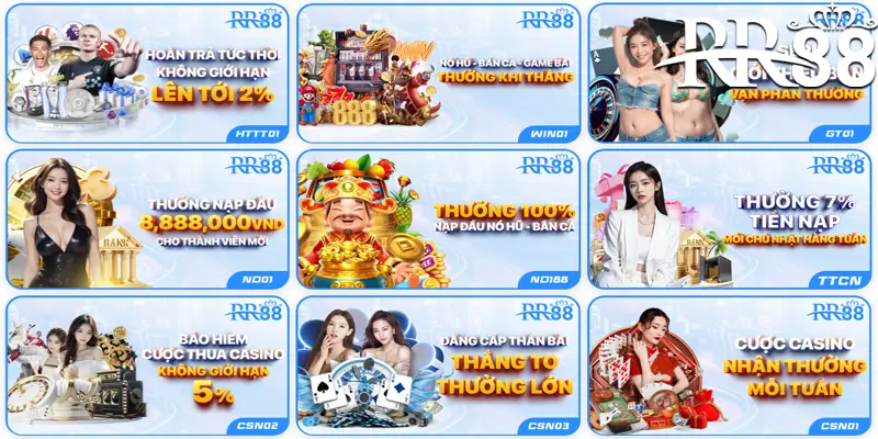 Hoàn trả hấp dẫn tại RR88